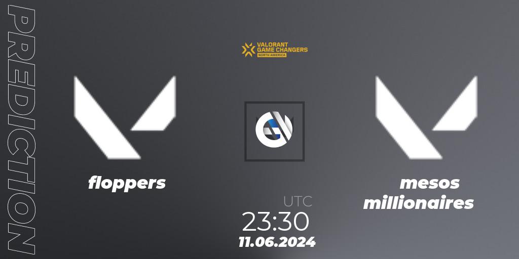 Pronósticos floppers - mesos millionaires. 11.06.2024 at 23:30. VCT 2024: Game Changers North America Series 2 - VALORANT