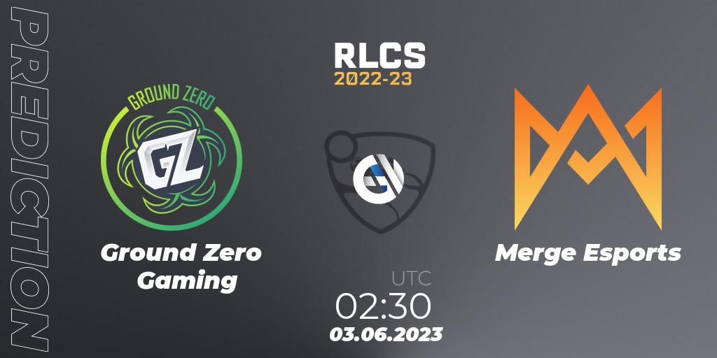 Pronósticos Ground Zero Gaming - Merge Esports. 03.06.2023 at 02:30. RLCS 2022-23 - Spring: Oceania Regional 3 - Spring Invitational - Rocket League