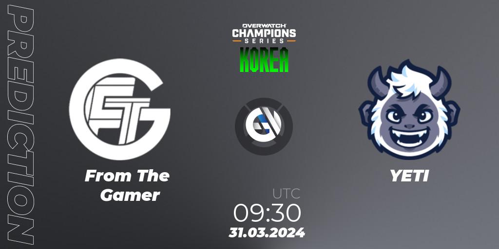 Pronósticos From The Gamer - YETI. 31.03.24. Overwatch Champions Series 2024 - Stage 1 Korea - Overwatch