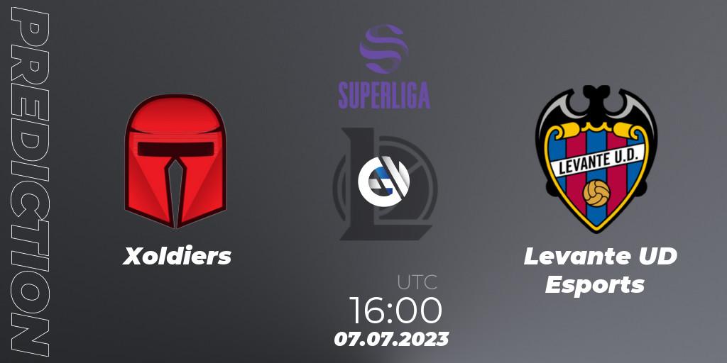 Pronósticos Xoldiers - Levante UD Esports. 07.07.23. LVP Superliga 2nd Division 2023 Summer - LoL