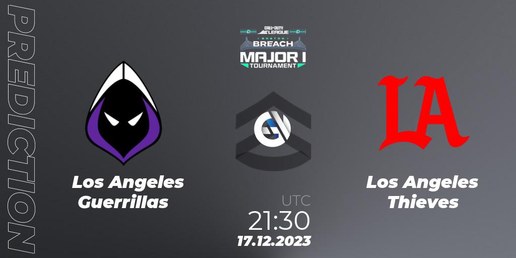 Pronósticos Los Angeles Guerrillas - Los Angeles Thieves. 17.12.2023 at 21:30. Call of Duty League 2024: Stage 1 Major Qualifiers - Call of Duty
