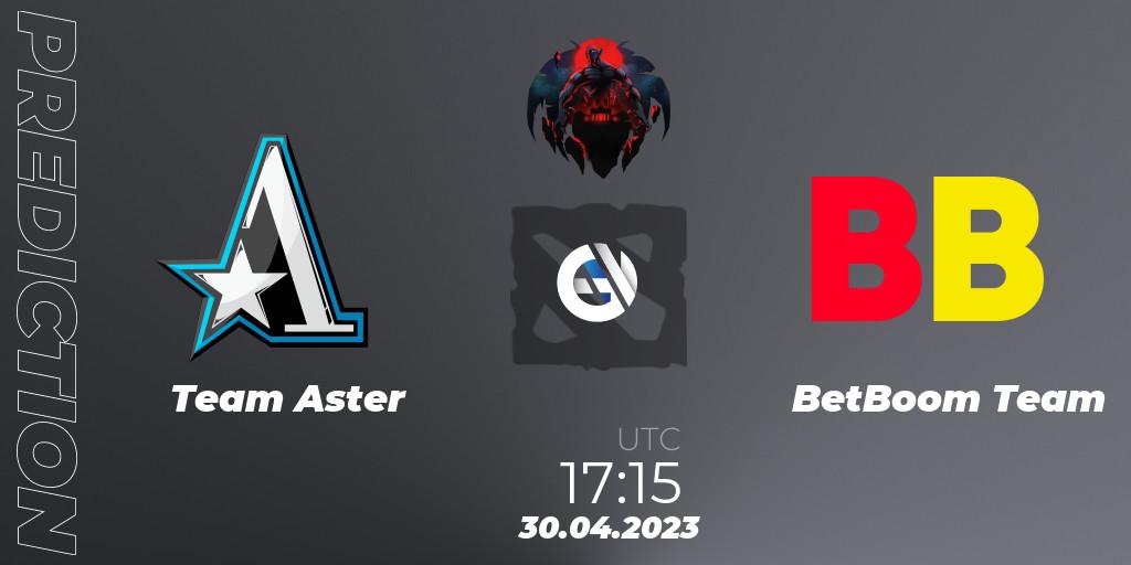 Pronósticos Team Aster - BetBoom Team. 30.04.2023 at 17:15. The Berlin Major 2023 ESL - Group Stage - Dota 2