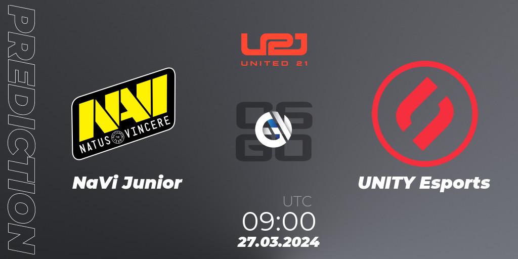 Pronósticos Sashi Esport - UNITY Esports. 27.03.2024 at 09:00. United21 Season 13 - Counter-Strike (CS2)