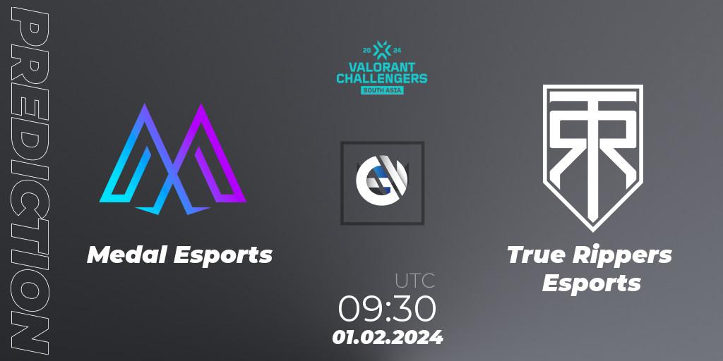 Pronósticos Medal Esports - True Rippers Esports. 01.02.2024 at 09:30. VALORANT Challengers 2024: South Asia Split 1 - Cup 1 - VALORANT