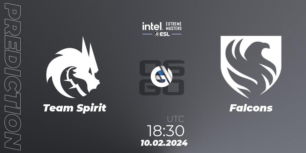 Pronósticos Team Spirit - Falcons. 10.02.24. IEM Katowice 2024 - CS2 (CS:GO)