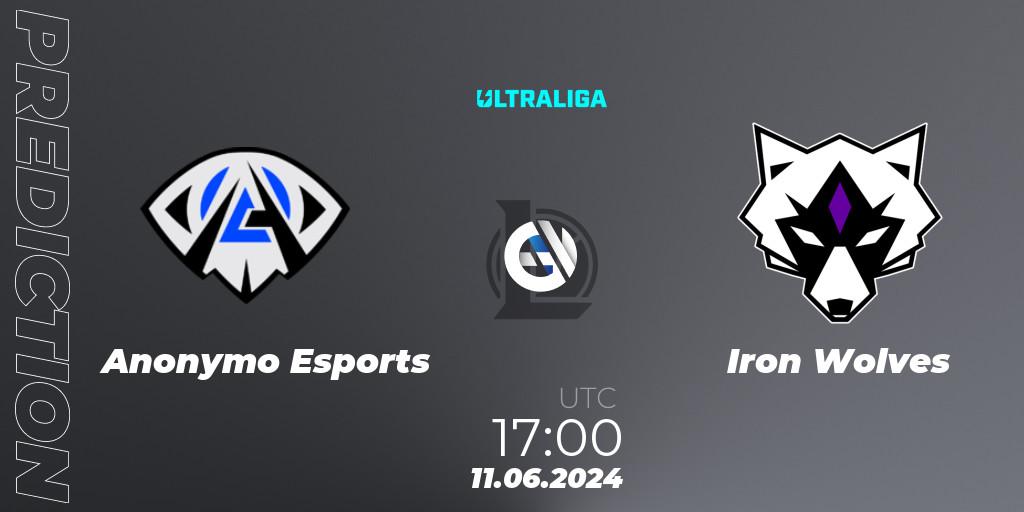 Pronósticos Anonymo Esports - Iron Wolves. 11.06.2024 at 17:00. Ultraliga Season 12 - LoL