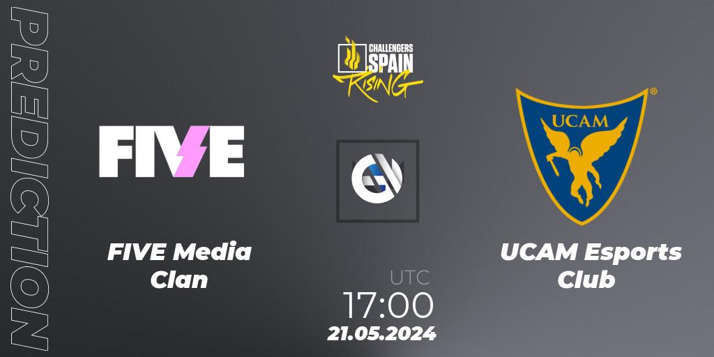 Pronósticos FIVE Media Clan - UCAM Esports Club. 21.05.2024 at 17:00. VALORANT Challengers 2024 Spain: Rising Split 2 - VALORANT