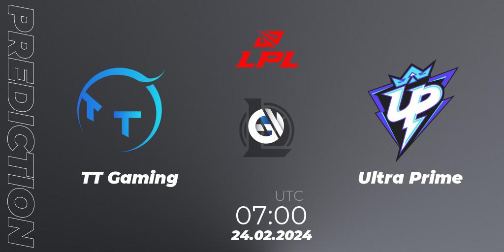 Pronósticos TT Gaming - Ultra Prime. 24.02.24. LPL Spring 2024 - Group Stage - LoL