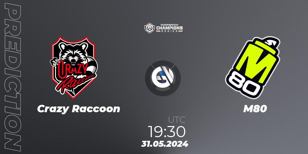 Pronósticos Crazy Raccoon - M80. 31.05.2024 at 23:30. Overwatch Champions Series 2024 Major - Overwatch