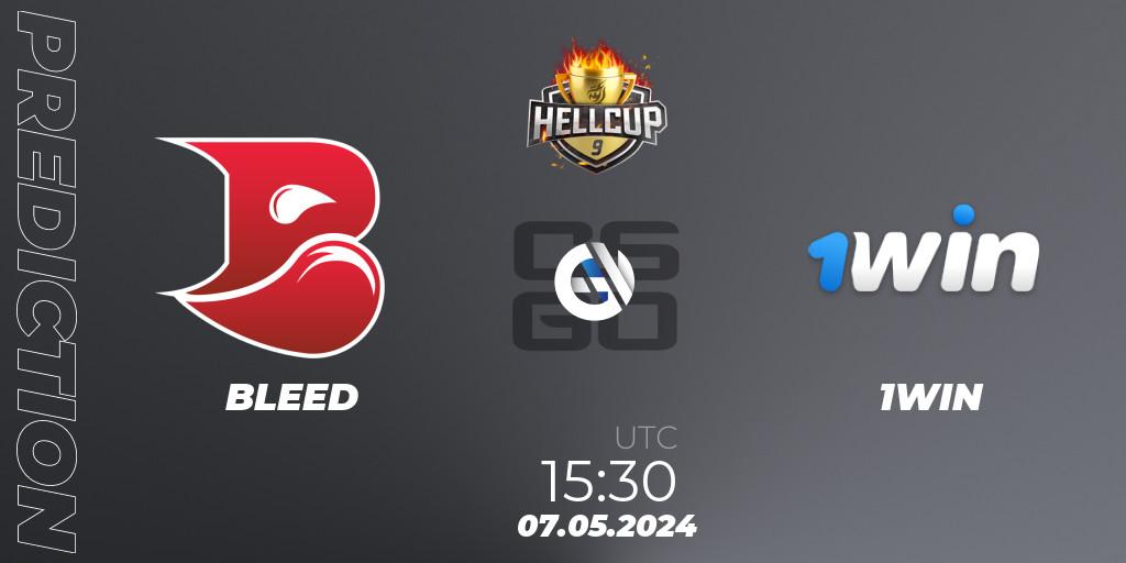 Pronósticos BLEED - 1WIN. 07.05.2024 at 16:30. HellCup #9 - Counter-Strike (CS2)