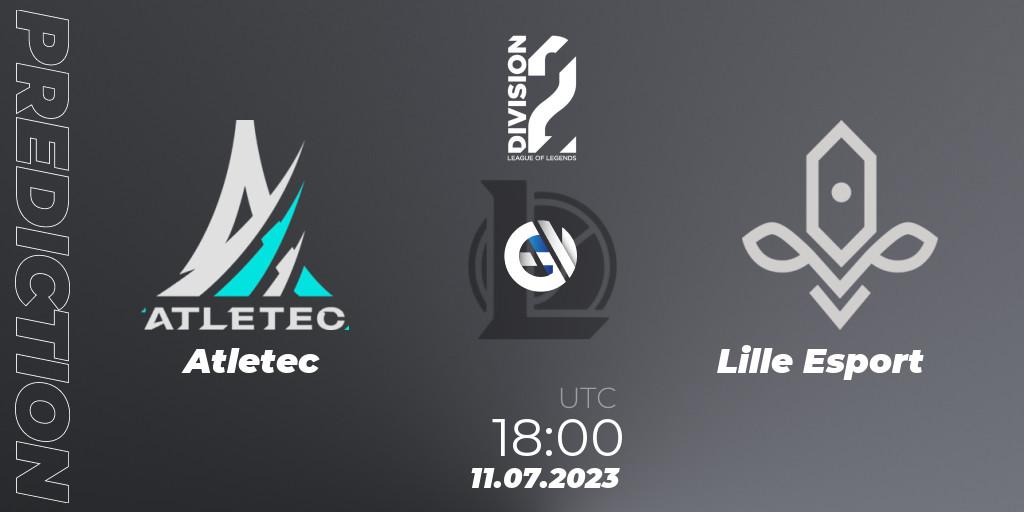 Pronósticos Atletec - Lille Esport. 11.07.23. LFL Division 2 Summer 2023 - Group Stage - LoL
