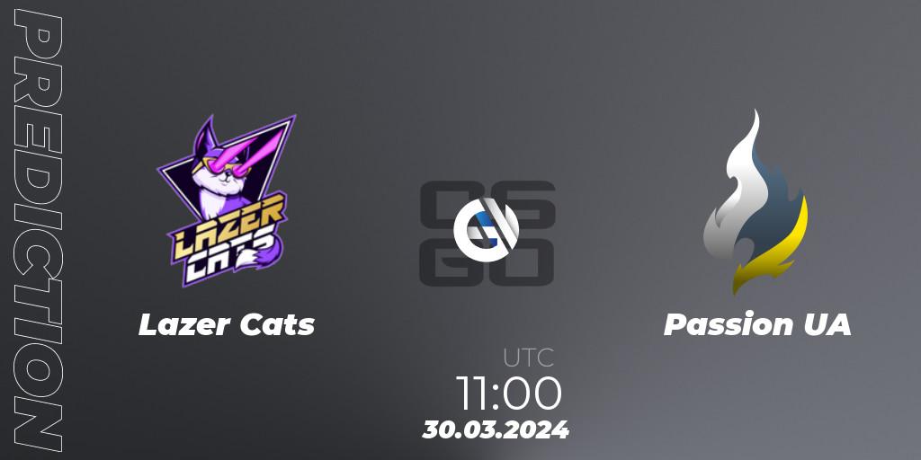 Pronósticos Lazer Cats - Passion UA. 30.03.24. Gameinside.ua ROG Spring Cup 2024 - CS2 (CS:GO)