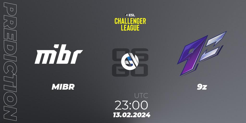 Pronósticos MIBR - 9z. 13.02.24. ESL Challenger League Season 47: South America - CS2 (CS:GO)