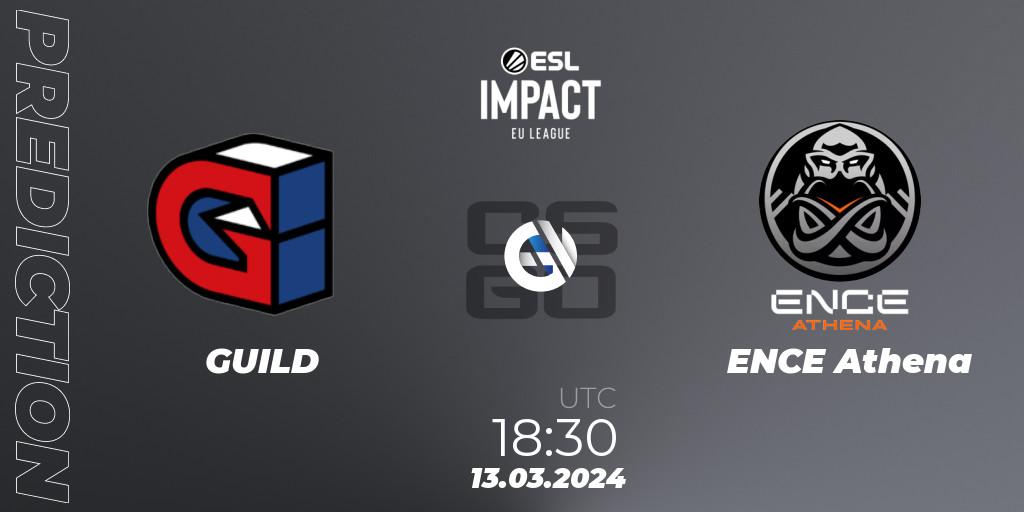 Pronósticos GUILD - ENCE Athena. 13.03.24. ESL Impact League Season 5: Europe - CS2 (CS:GO)