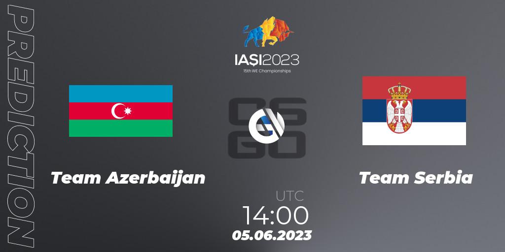 Pronósticos Team Azerbaijan - Serbia. 05.06.23. IESF World Esports Championship 2023: Eastern Europe Qualifier - CS2 (CS:GO)