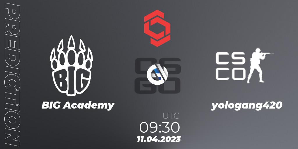 Pronósticos BIG Academy - yologang420. 11.04.23. CCT Central Europe Series #6: Closed Qualifier - CS2 (CS:GO)