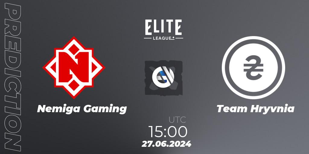 Pronósticos Nemiga Gaming - Team Hryvnia. 27.06.2024 at 15:00. Elite League Season 2: Eastern Europe Closed Qualifier - Dota 2