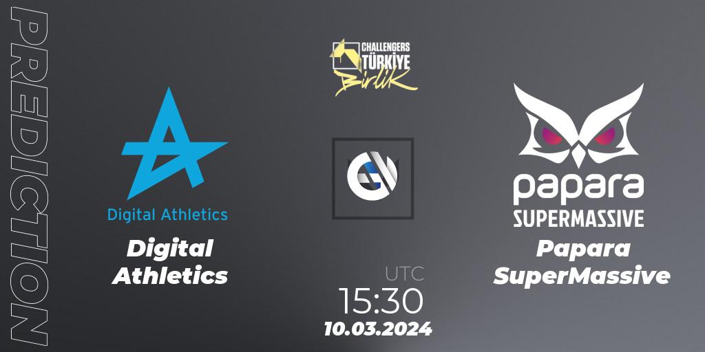 Pronósticos Digital Athletics - Papara SuperMassive. 10.03.24. VALORANT Challengers 2024 Turkey: Birlik Split 1 - VALORANT