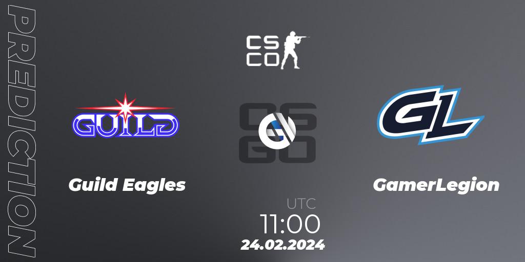 Pronósticos Guild Eagles - GamerLegion. 24.02.24. PGL CS2 Major Copenhagen 2024 Opening Stage Last Chance Qualifier - CS2 (CS:GO)