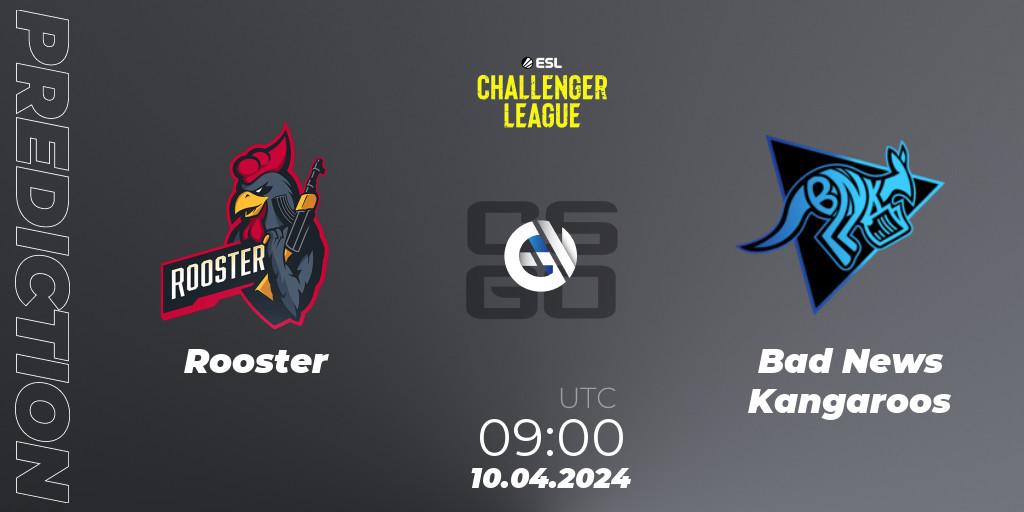 Pronósticos Rooster - Bad News Kangaroos. 10.04.24. ESL Challenger League Season 47: Oceania - CS2 (CS:GO)