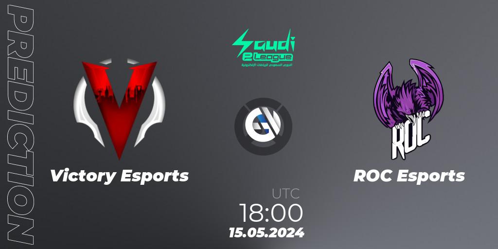 Pronósticos Victory Esports - ROC Esports. 15.05.2024 at 18:00. Saudi eLeague 2024 - Major 2 Phase 1 - Overwatch