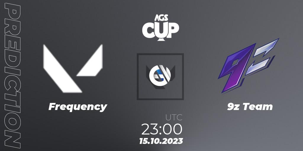 Pronósticos Frequency - 9z Team. 15.10.23. Argentina Game Show Cup 2023 - VALORANT