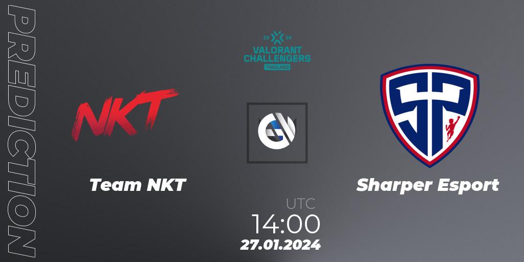 Pronósticos Team NKT - Sharper Esport. 27.01.24. VALORANT Challengers Thailand 2024: Split 1 - VALORANT