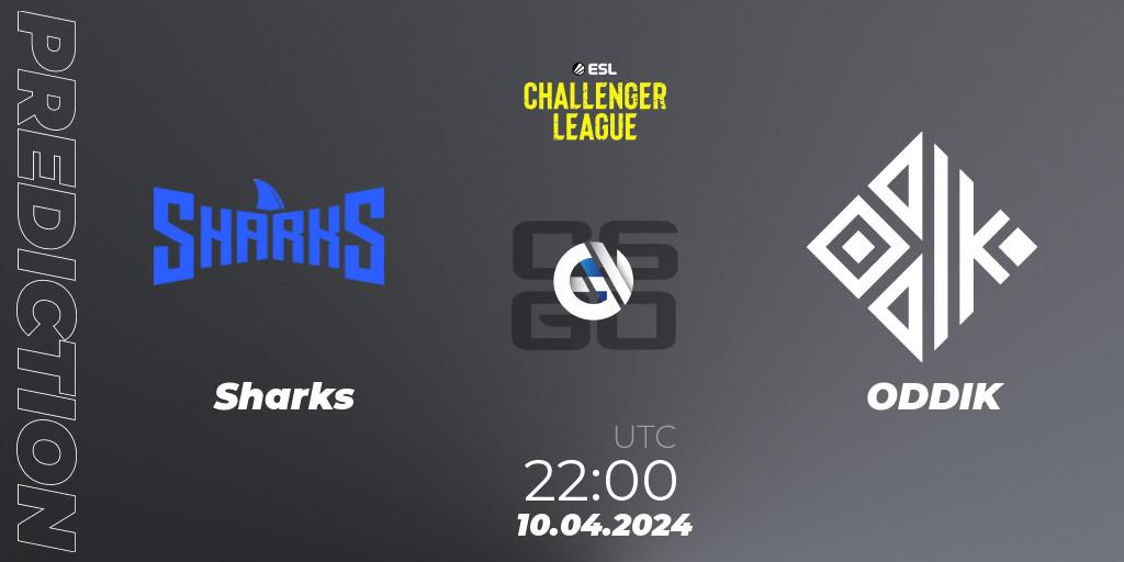 Pronósticos Sharks - ODDIK. 10.04.24. ESL Challenger League Season 47: South America - CS2 (CS:GO)