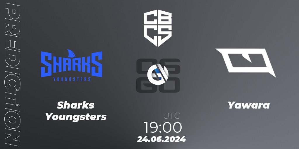 Pronósticos Sharks Youngsters - Yawara. 24.06.2024 at 19:00. CBCS Season 5: Open Qualifier #1 - Counter-Strike (CS2)