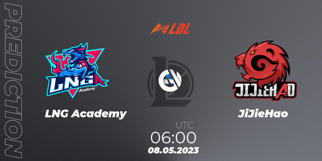 Pronósticos LNG Academy - JiJieHao. 08.05.2023 at 06:00. LDL 2023 - Regular Season - Stage 2 - LoL