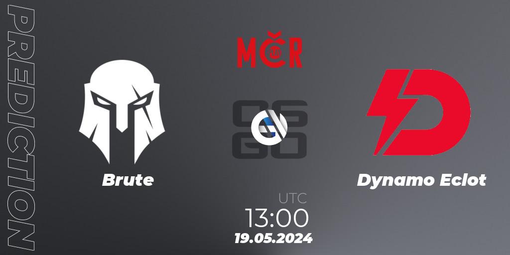 Pronósticos Brute - Dynamo Eclot. 19.05.2024 at 13:00. Tipsport Cup Spring 2024: Online Stage - Counter-Strike (CS2)