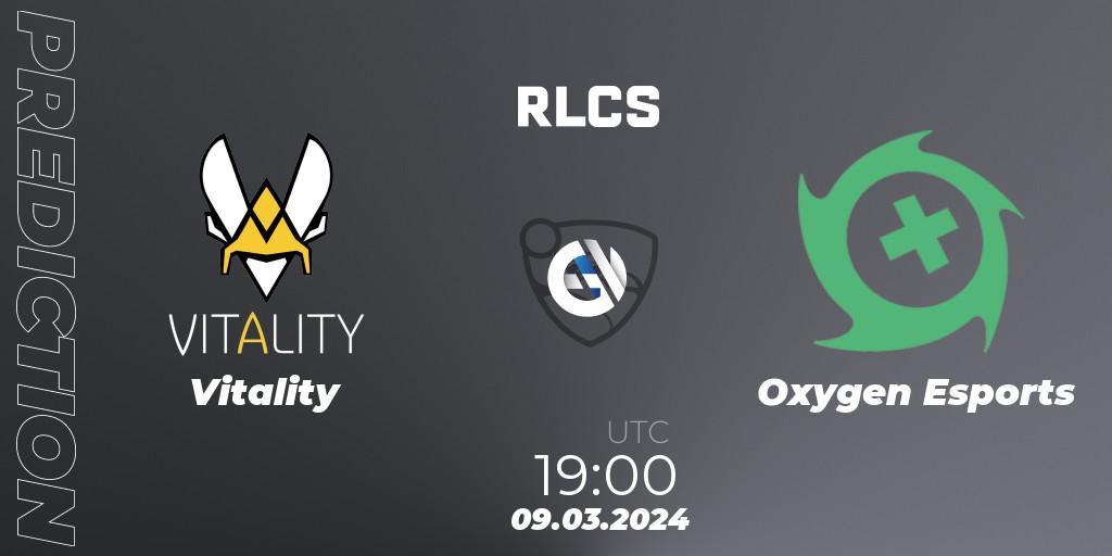 Pronósticos Vitality - Oxygen Esports. 09.03.24. RLCS 2024 - Major 1: Europe Open Qualifier 3 - Rocket League