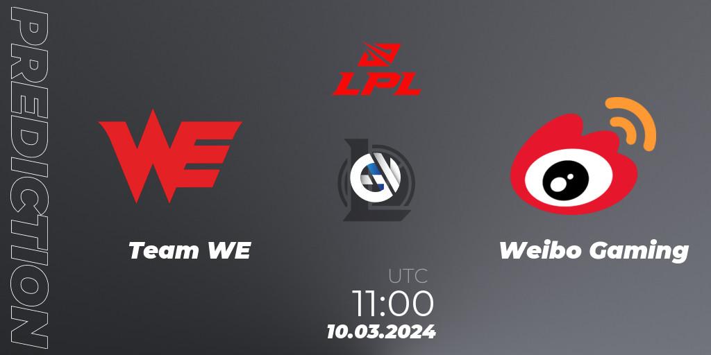 Pronósticos Team WE - Weibo Gaming. 10.03.24. LPL Spring 2024 - Group Stage - LoL