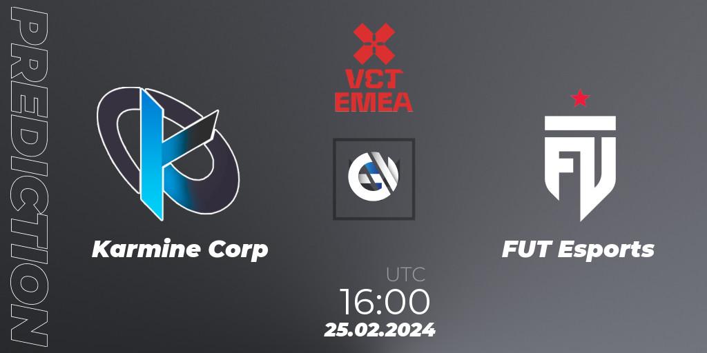 Pronósticos Karmine Corp - FUT Esports. 25.02.24. VCT 2024: EMEA Kickoff - VALORANT