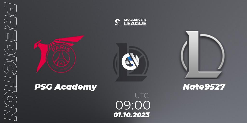 Pronósticos PSG Academy - Nate9527. 01.10.2023 at 09:00. PCL 2023 - Playoffs - LoL