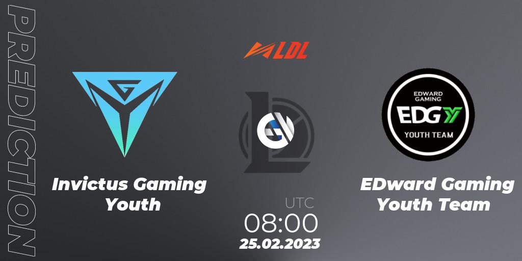 Pronósticos Invictus Gaming Youth - EDward Gaming Youth Team. 25.02.23. LDL 2023 - Regular Season - LoL