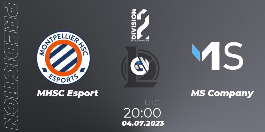 Pronósticos MHSC Esport - MS Company. 04.07.23. LFL Division 2 Summer 2023 - Group Stage - LoL