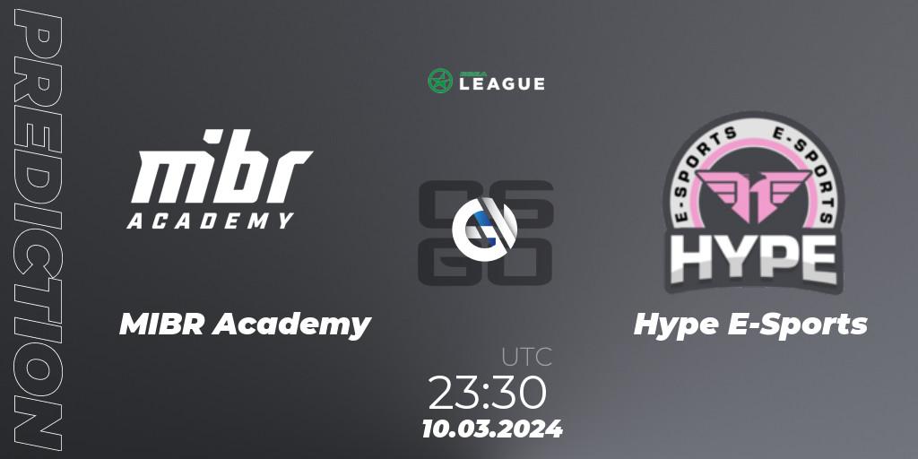 Pronósticos MIBR Academy - Hype E-Sports. 11.03.24. ESEA Season 48: Open Division - South America - CS2 (CS:GO)