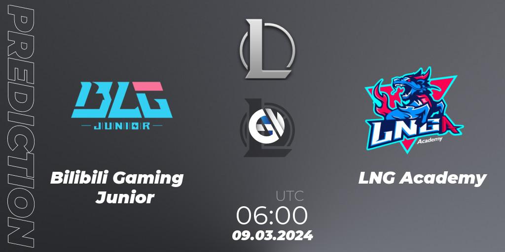 Pronósticos Bilibili Gaming Junior - LNG Academy. 09.03.24. LDL 2024 - Stage 1 - LoL