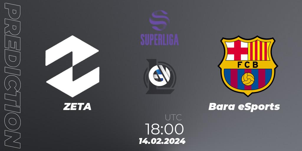 Pronósticos ZETA - Barça eSports. 14.02.24. Superliga Spring 2024 - Group Stage - LoL