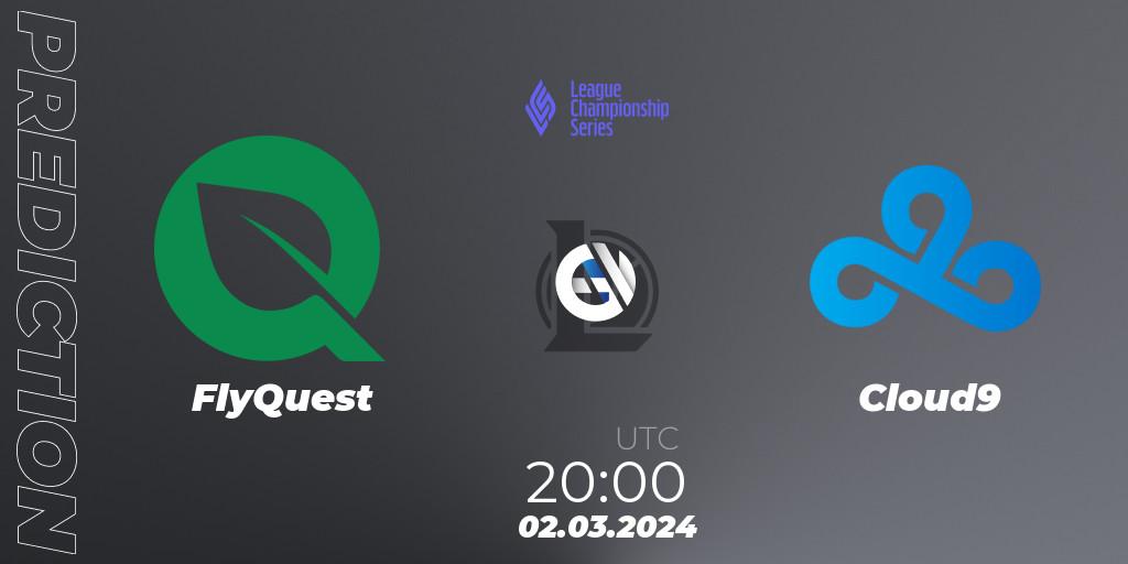 Pronósticos FlyQuest - Cloud9. 02.03.24. LCS Spring 2024 - Group Stage - LoL