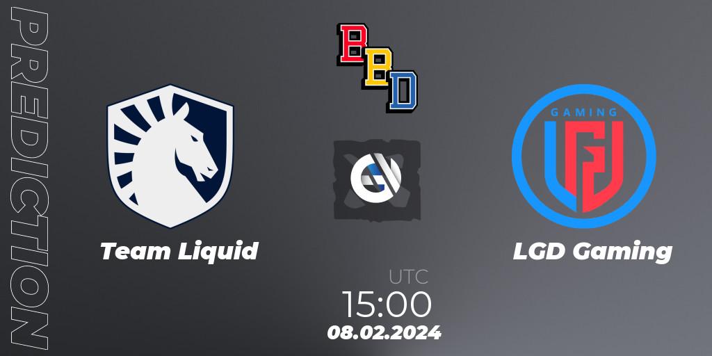Pronósticos Team Liquid - LGD Gaming. 08.02.24. BetBoom Dacha Dubai 2024 - Dota 2