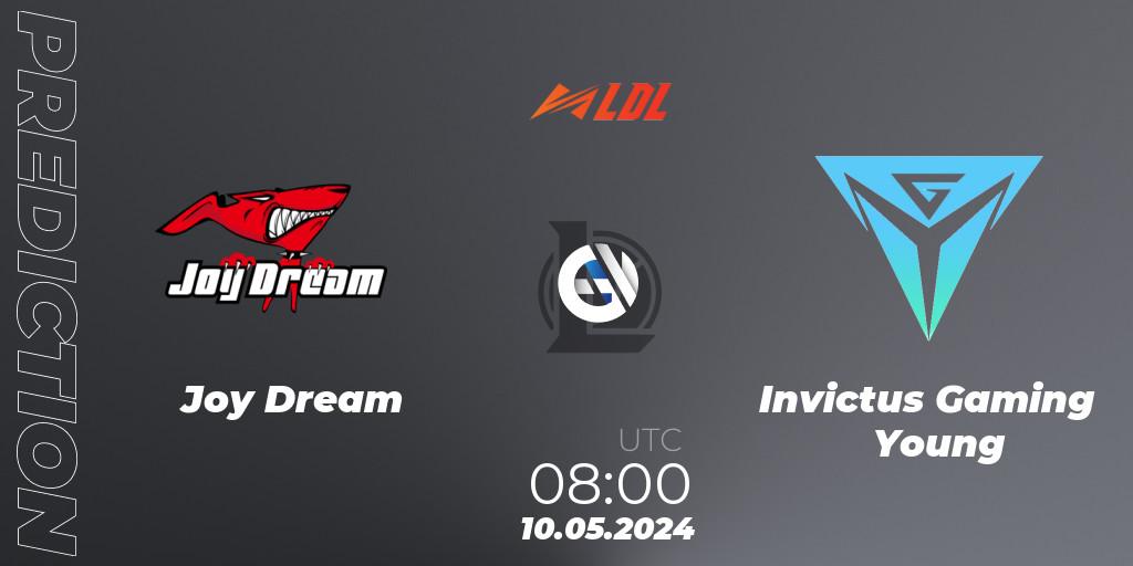 Pronósticos Joy Dream - Invictus Gaming Young. 10.05.2024 at 08:00. LDL 2024 - Stage 2 - LoL