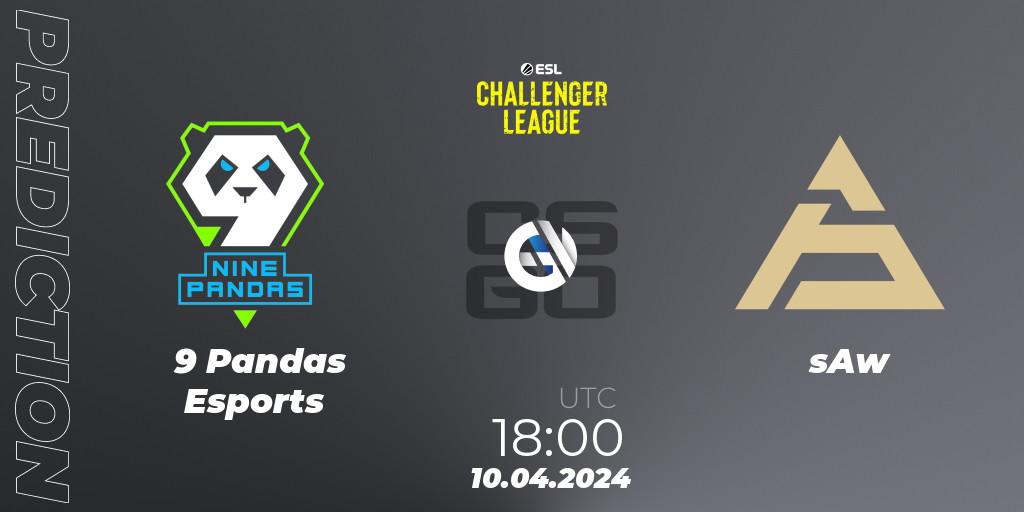 Pronósticos 9 Pandas Esports - sAw. 10.04.24. ESL Challenger League Season 47: Europe - CS2 (CS:GO)