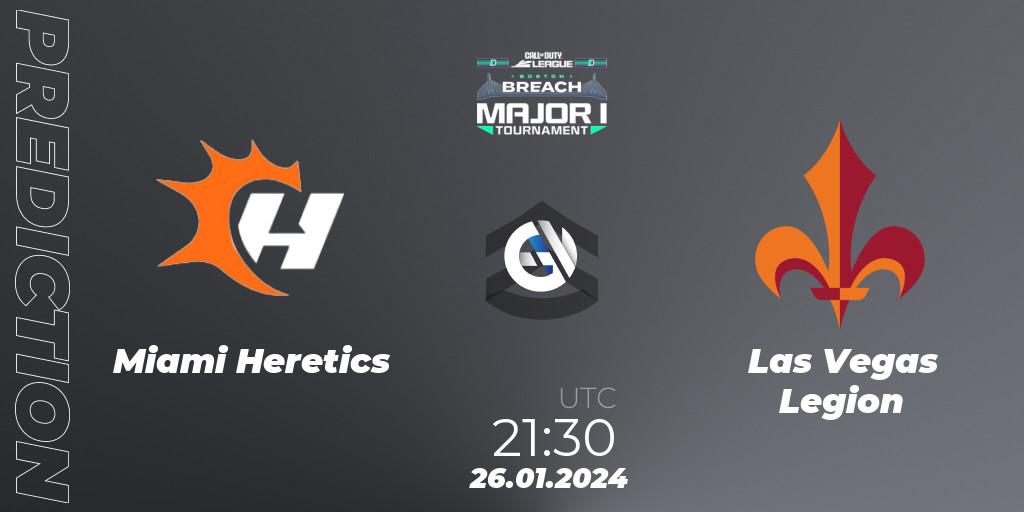 Pronósticos Miami Heretics - Las Vegas Legion. 26.01.2024 at 21:30. Call of Duty League 2024: Stage 1 Major - Call of Duty