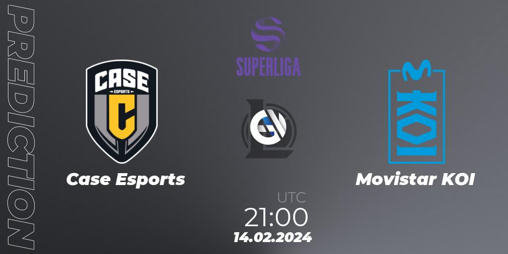 Pronósticos Case Esports - Movistar KOI. 14.02.2024 at 21:00. Superliga Spring 2024 - Group Stage - LoL