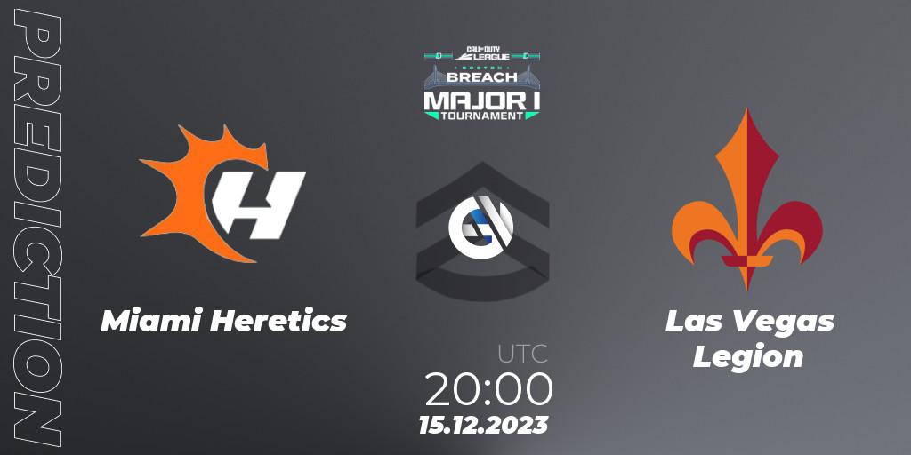 Pronósticos Miami Heretics - Las Vegas Legion. 15.12.2023 at 20:00. Call of Duty League 2024: Stage 1 Major Qualifiers - Call of Duty