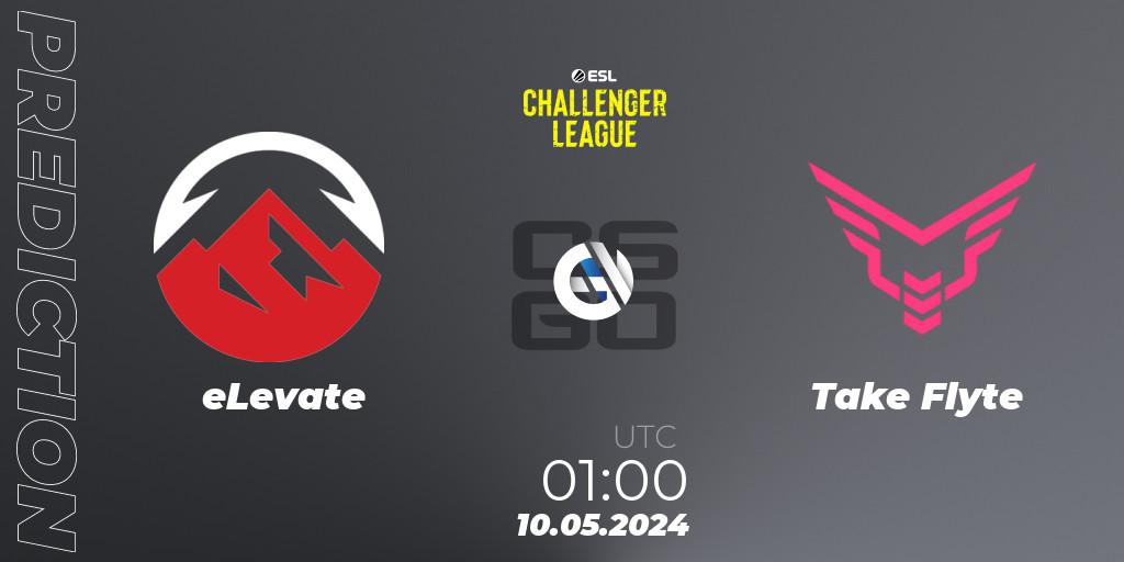 Pronósticos eLevate - Take Flyte. 14.05.2024 at 23:00. ESL Challenger League Season 47: North America - Counter-Strike (CS2)