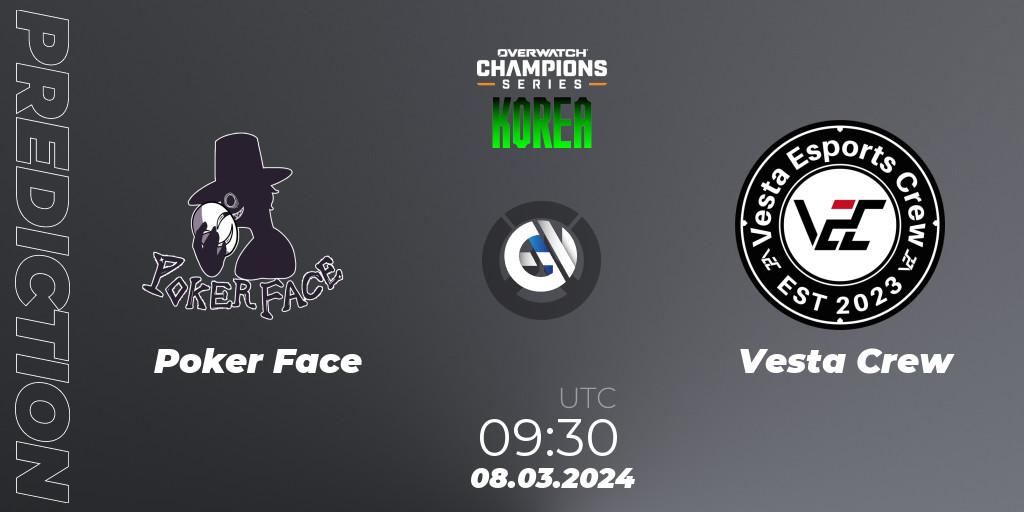 Pronósticos Poker Face - Vesta Crew. 08.03.24. Overwatch Champions Series 2024 - Stage 1 Korea - Overwatch