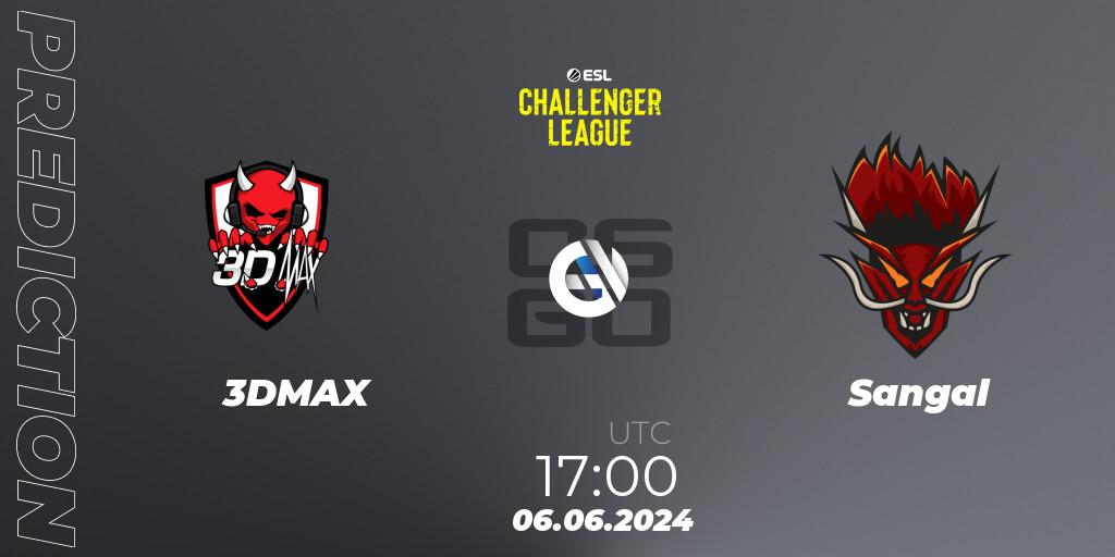 Pronósticos 3DMAX - Sangal. 06.06.2024 at 17:00. ESL Challenger League Season 47: Europe - Counter-Strike (CS2)